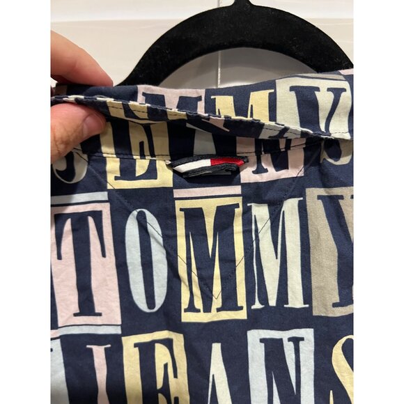 Vintage Tommy Hilfiger Jeans Short Sleeve Button Up Shirt -‎ Size XXL - Picture 5 of 6